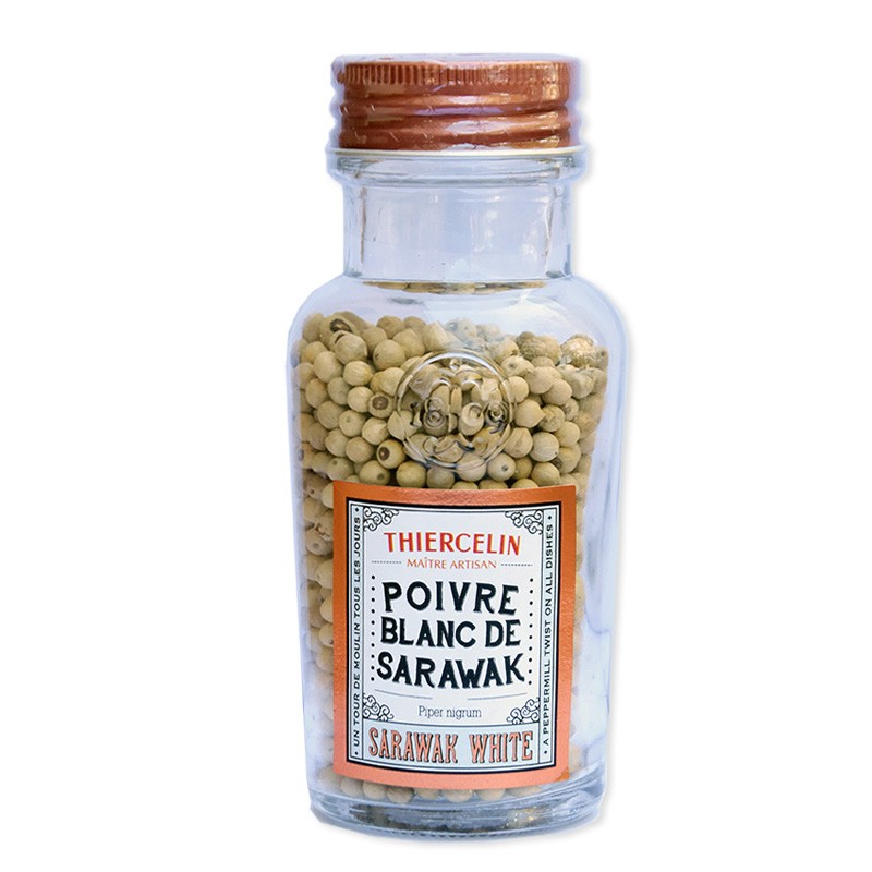 Poivre BLANC de SARAWAK : poivre boisé de Bornéo !