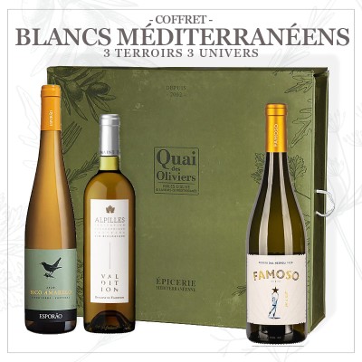 Quai des Oliviers - Coffret cadeau trois vins blancs quai des oliviers