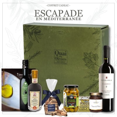 Quai des Oliviers - Coffret gourmands à offrir produits de Méditerranée